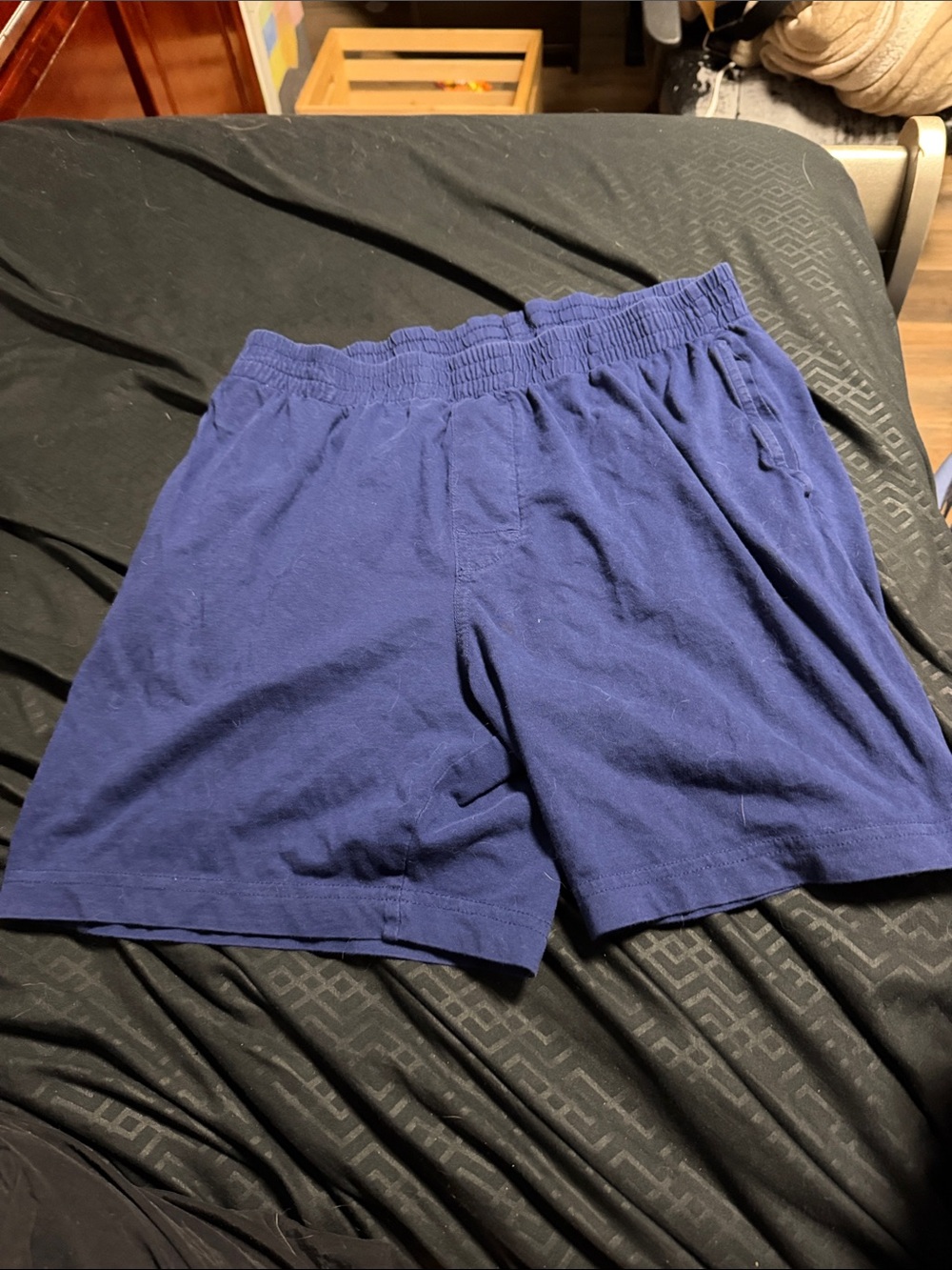 Blue shorts